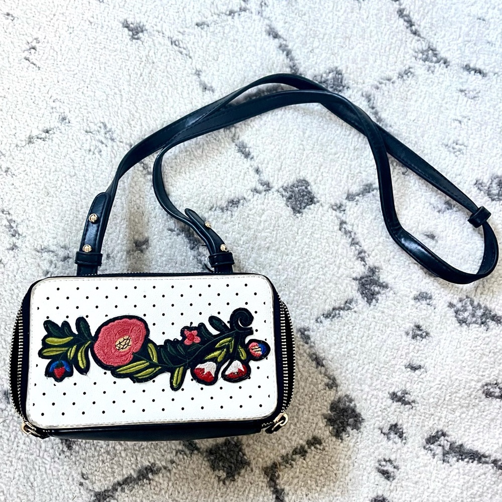 Dream Control Ny leather embroidered crossbody bag
